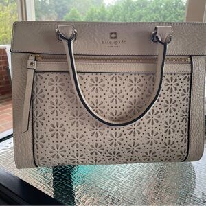 Kate Spade Perri Lane Romy Satchel – Creamadevie Laser Cut Leather Tote